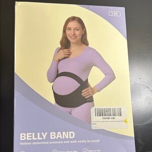 Maternity Belly Support Band - Black